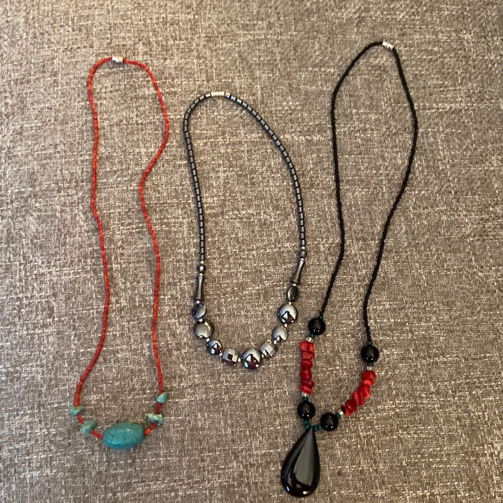 Three necklaces from Guatemala